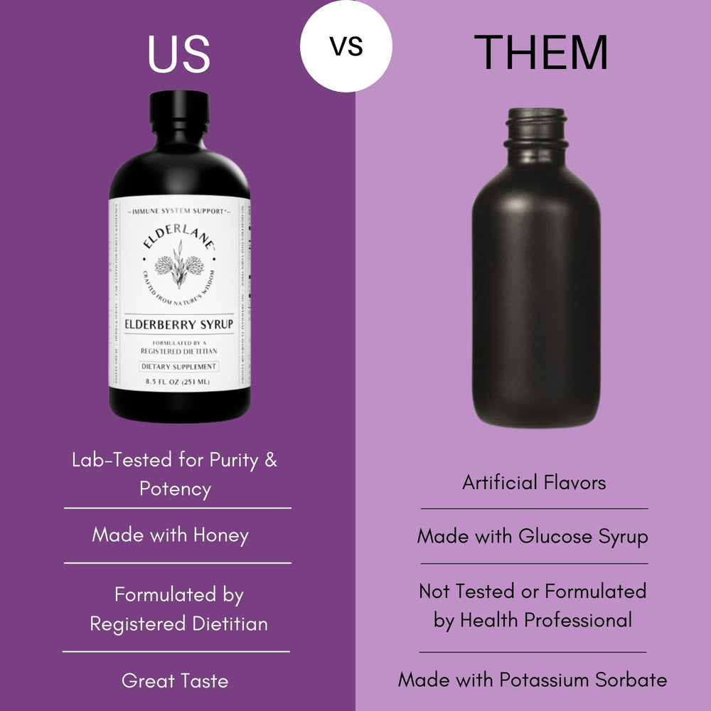 Gluten-free elderberry syrup without artificial ingredients
