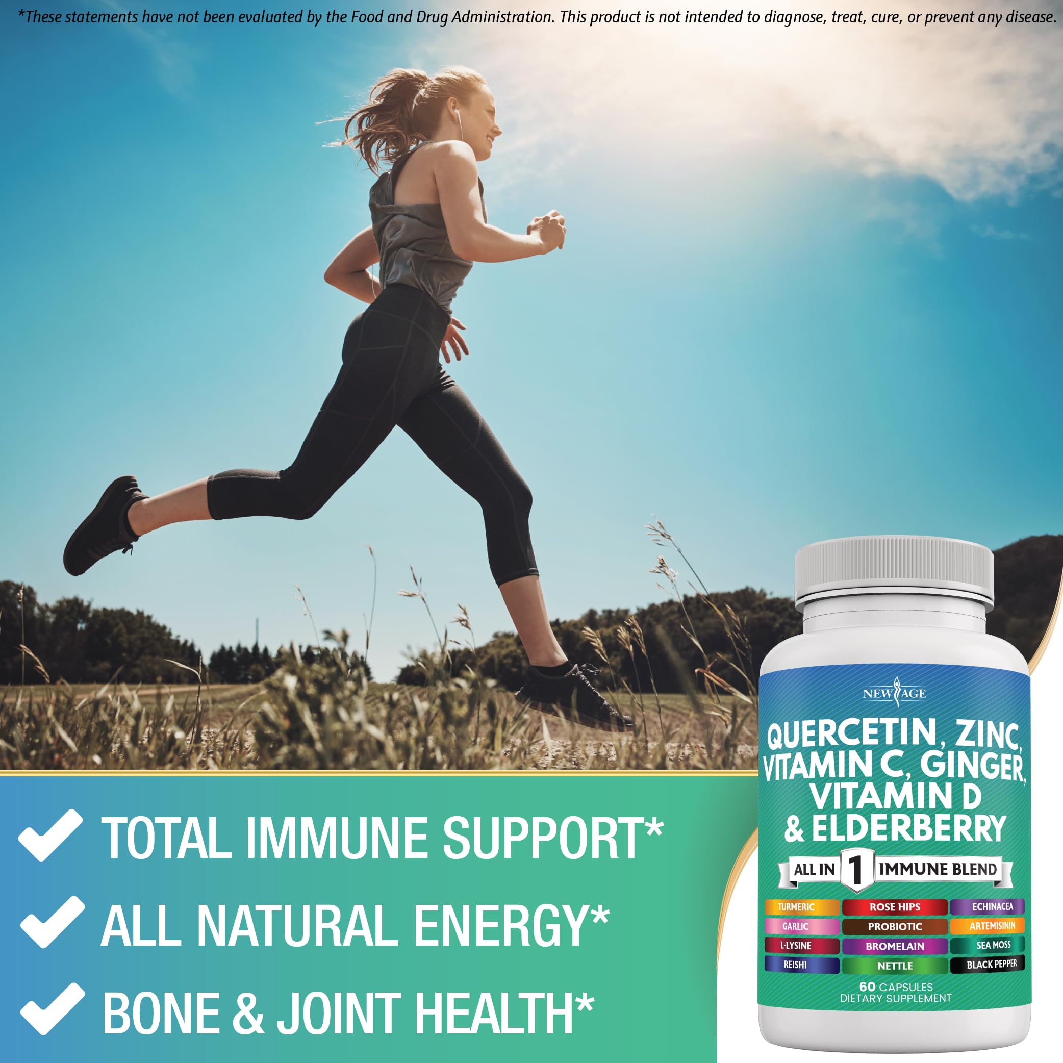 Elderberry zinc vitamin C immune supplement image
