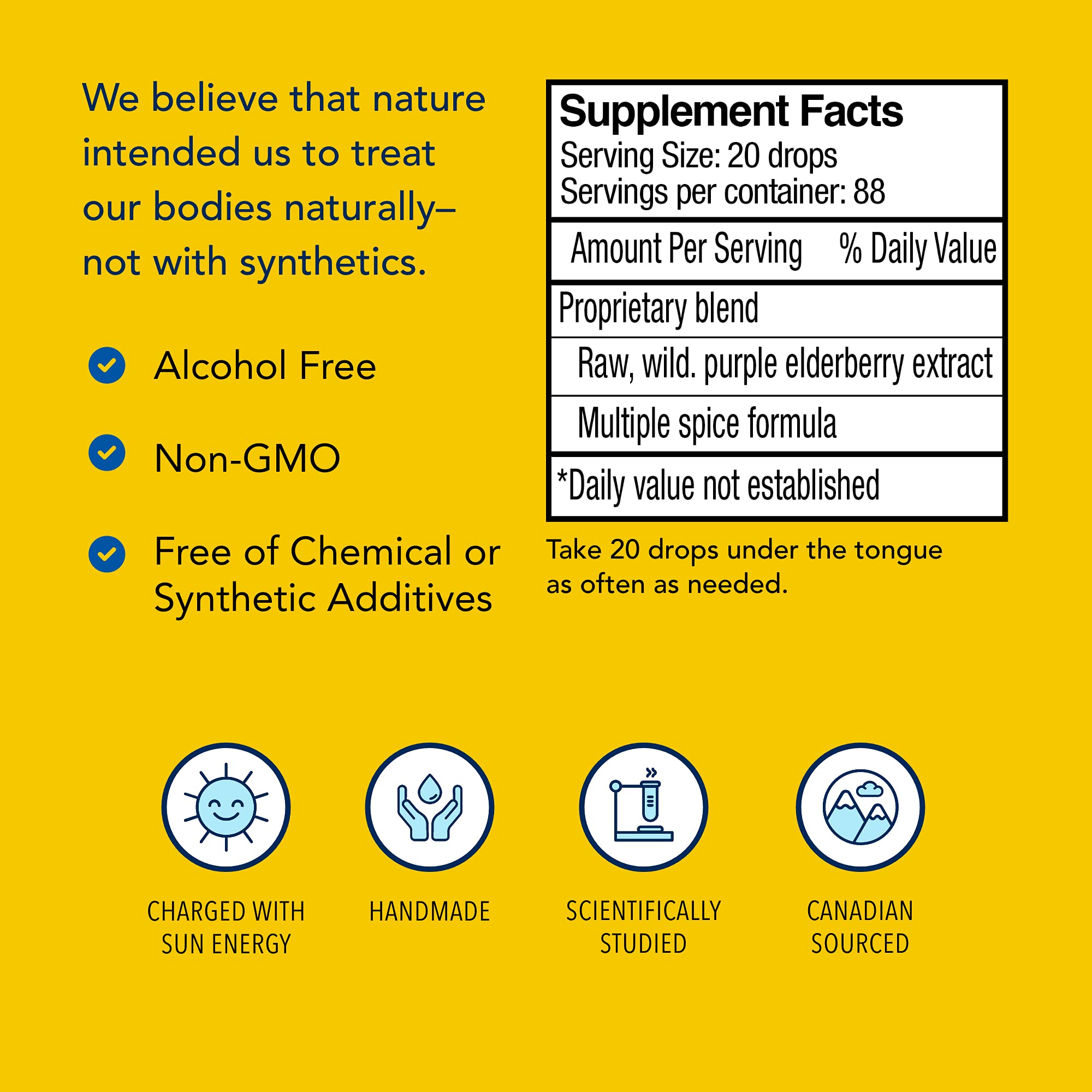 Raw cold-pressed Elderol elderberry extract