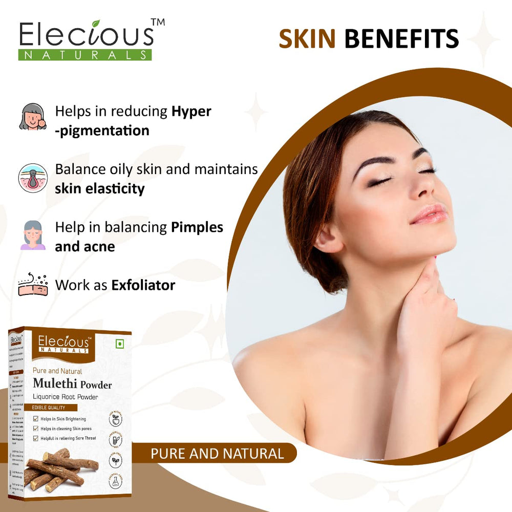 Mulethi powder for skin care and beauty uses