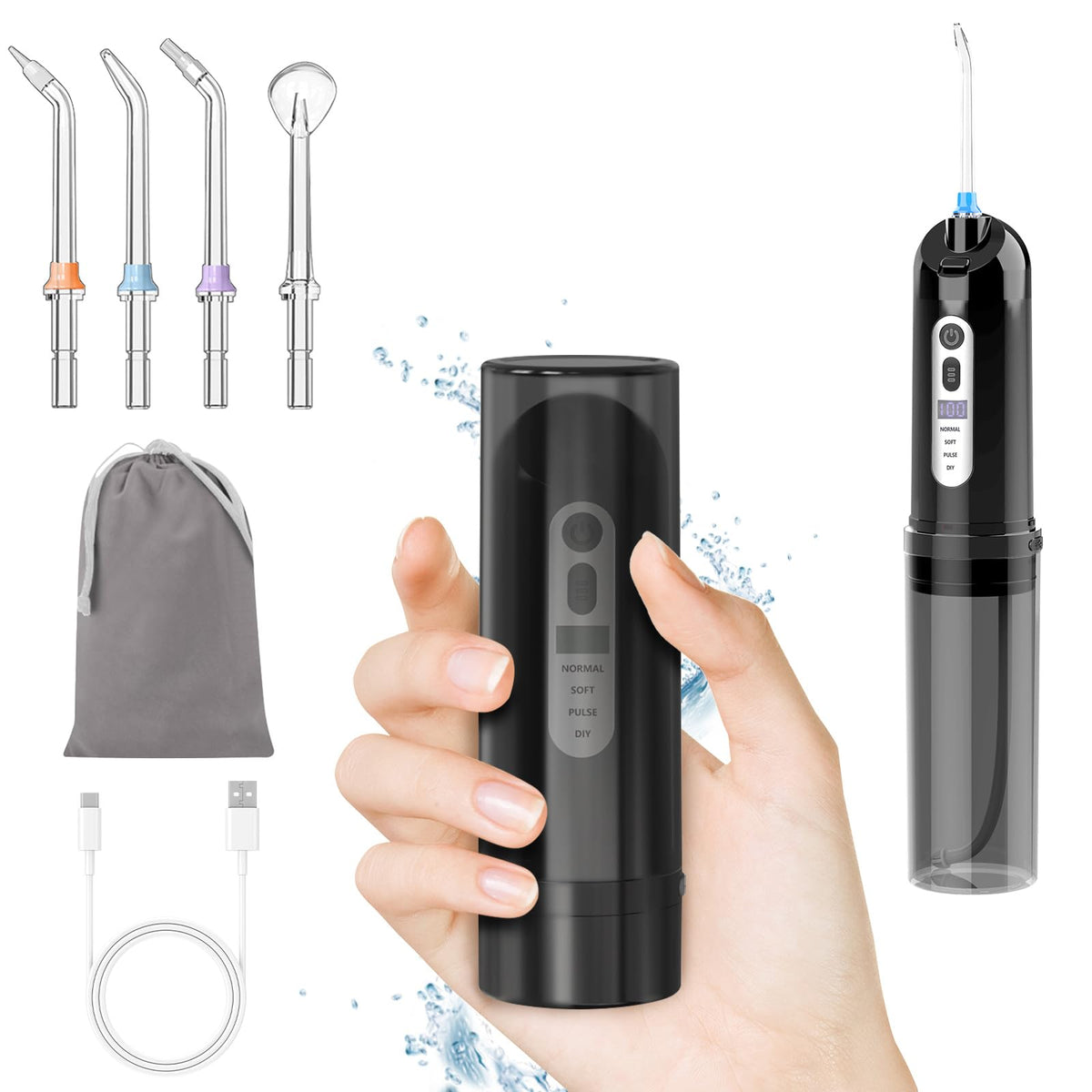 Electric portable water flosser travel mini