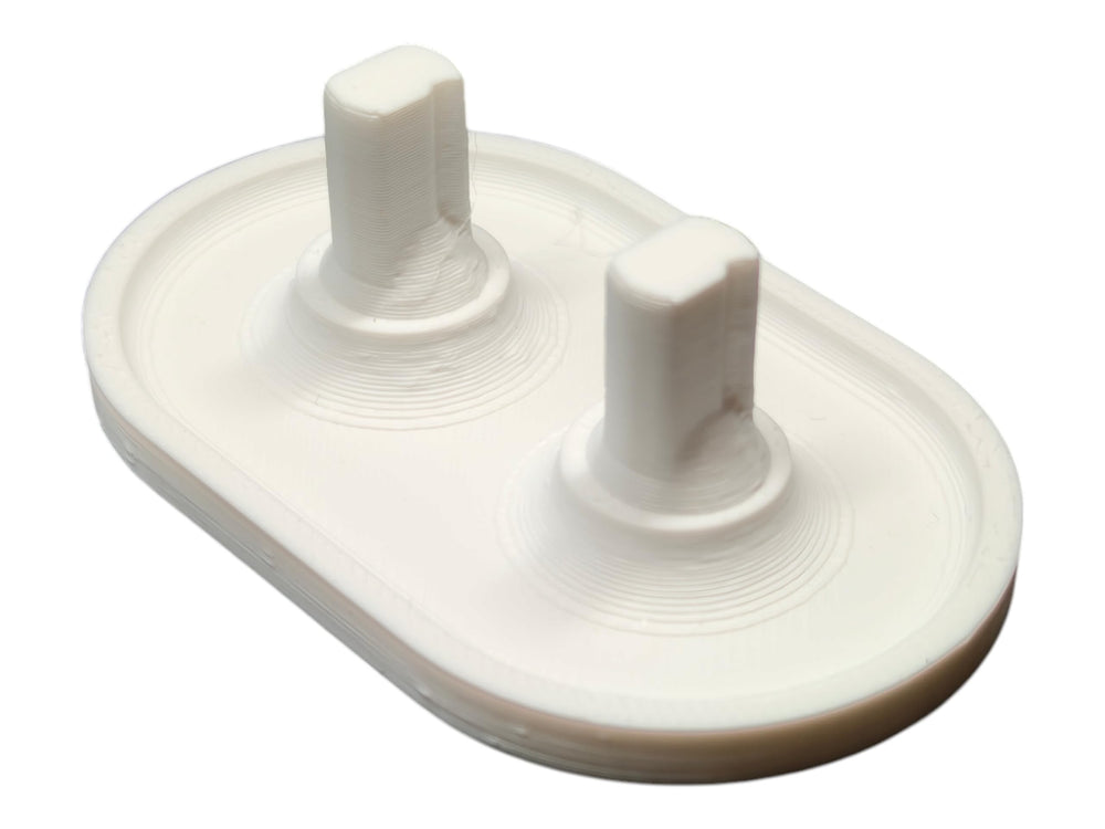 Electric toothbrush head holder for Oral-B displaying two to six heads