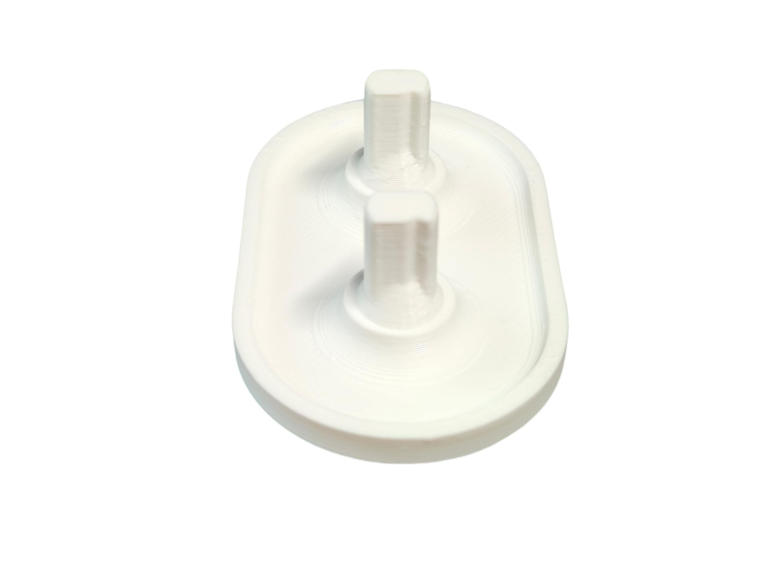 Compact bathroom countertop organizer designed for Oral-B brush heads