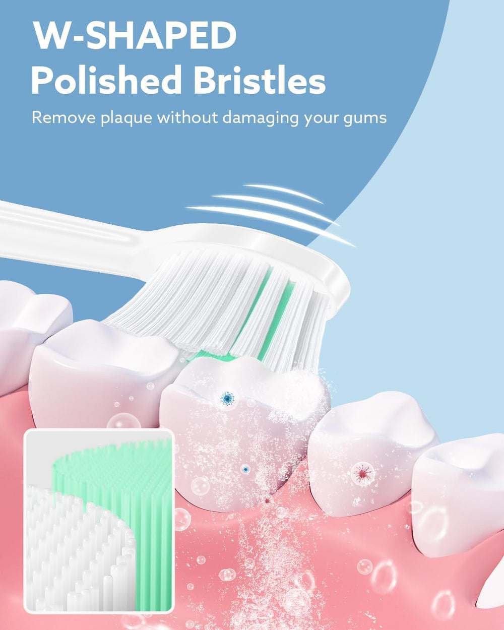 Side profile of rechargeable sonic toothbrush