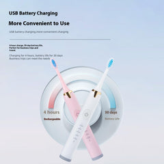 USB charging setup for the toothbrush