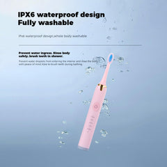 Electric toothbrush with 2 extra brush heads