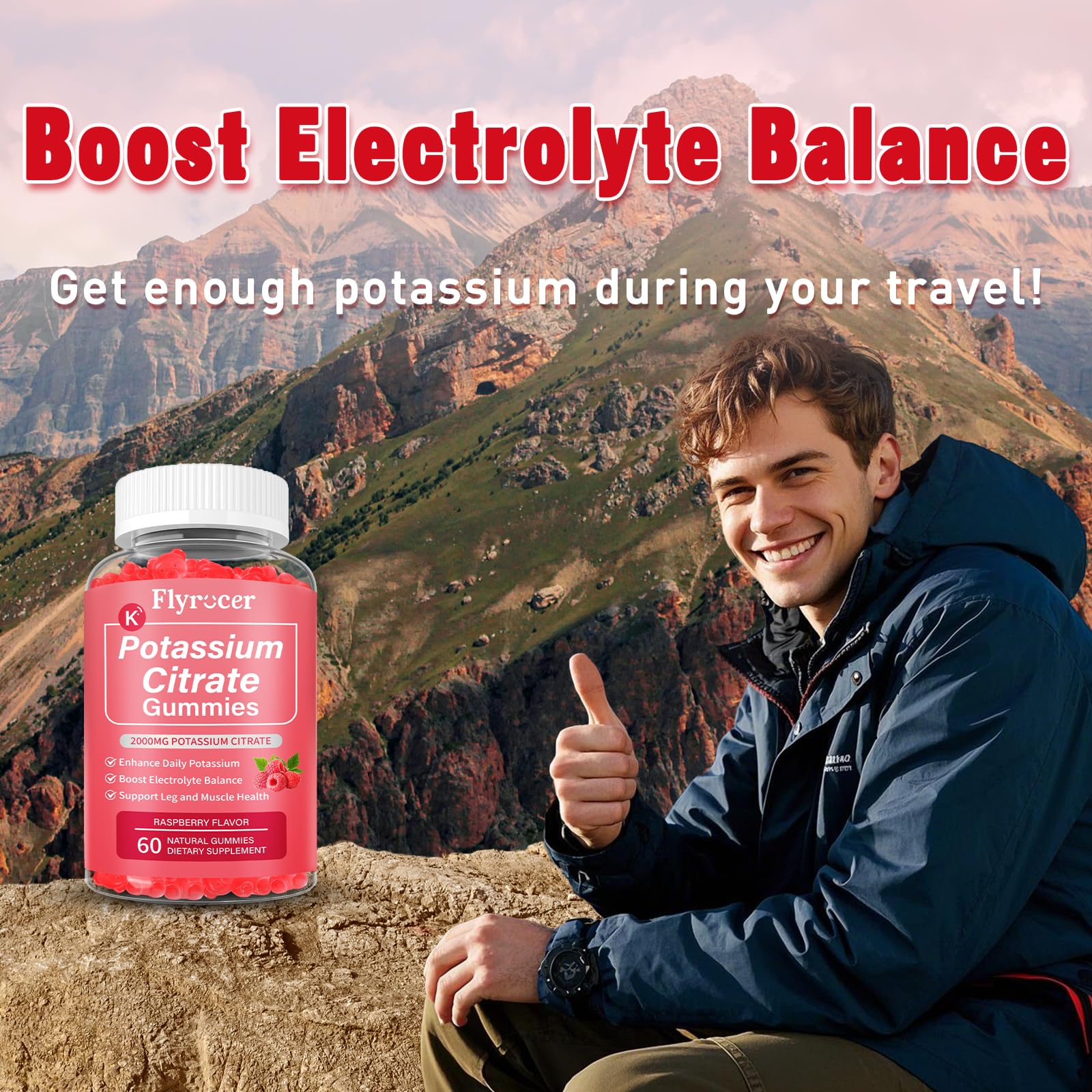 Supports electrolyte balance with potassium citrate