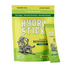 Prepared cucumber lime electrolyte drink in a glass