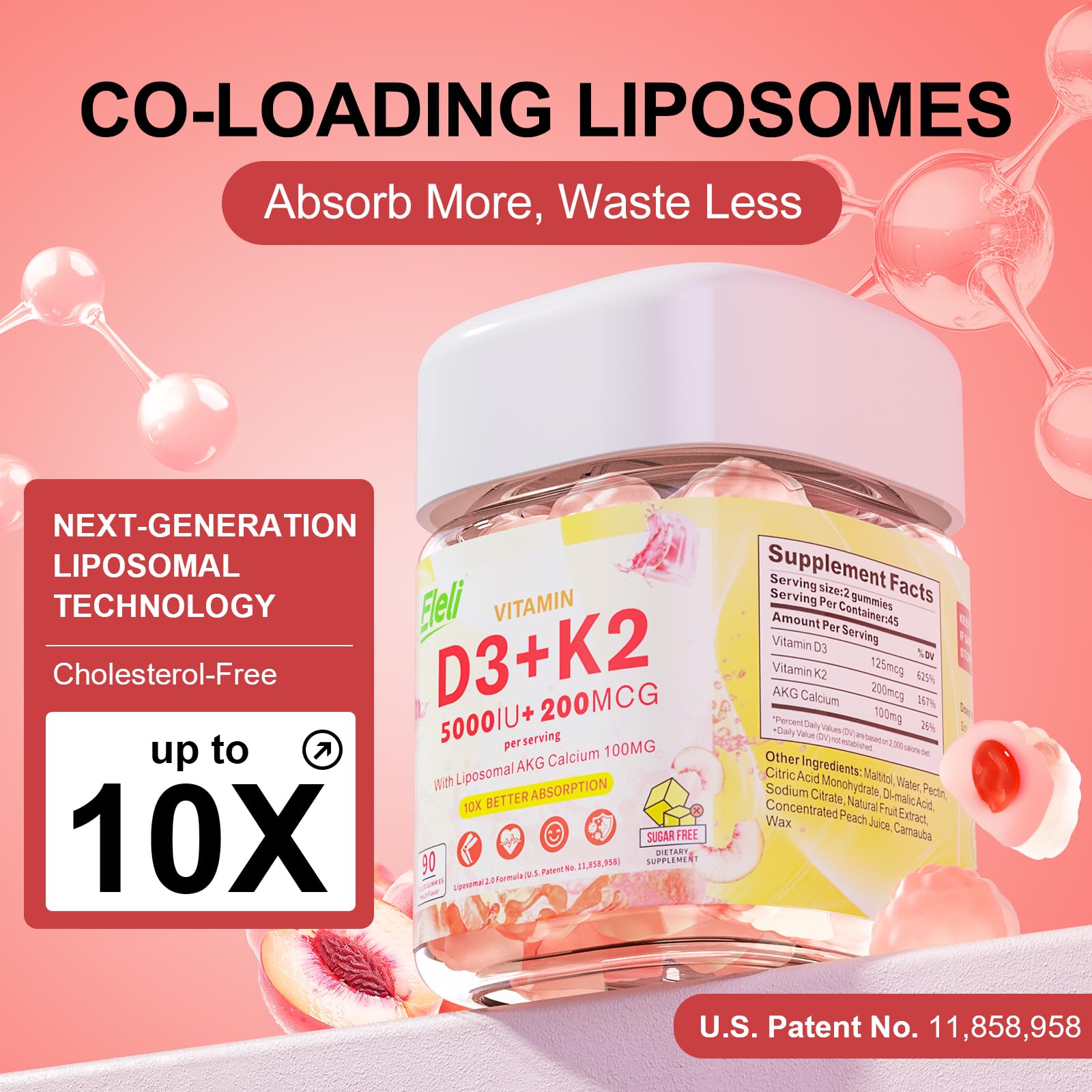 Diagram of liposomal calcium delivery technology