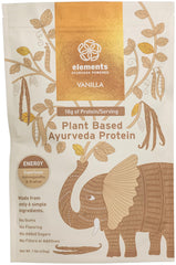 Hero shot of Elements Plant Based Vegan Vanilla Protein Powder 1lb