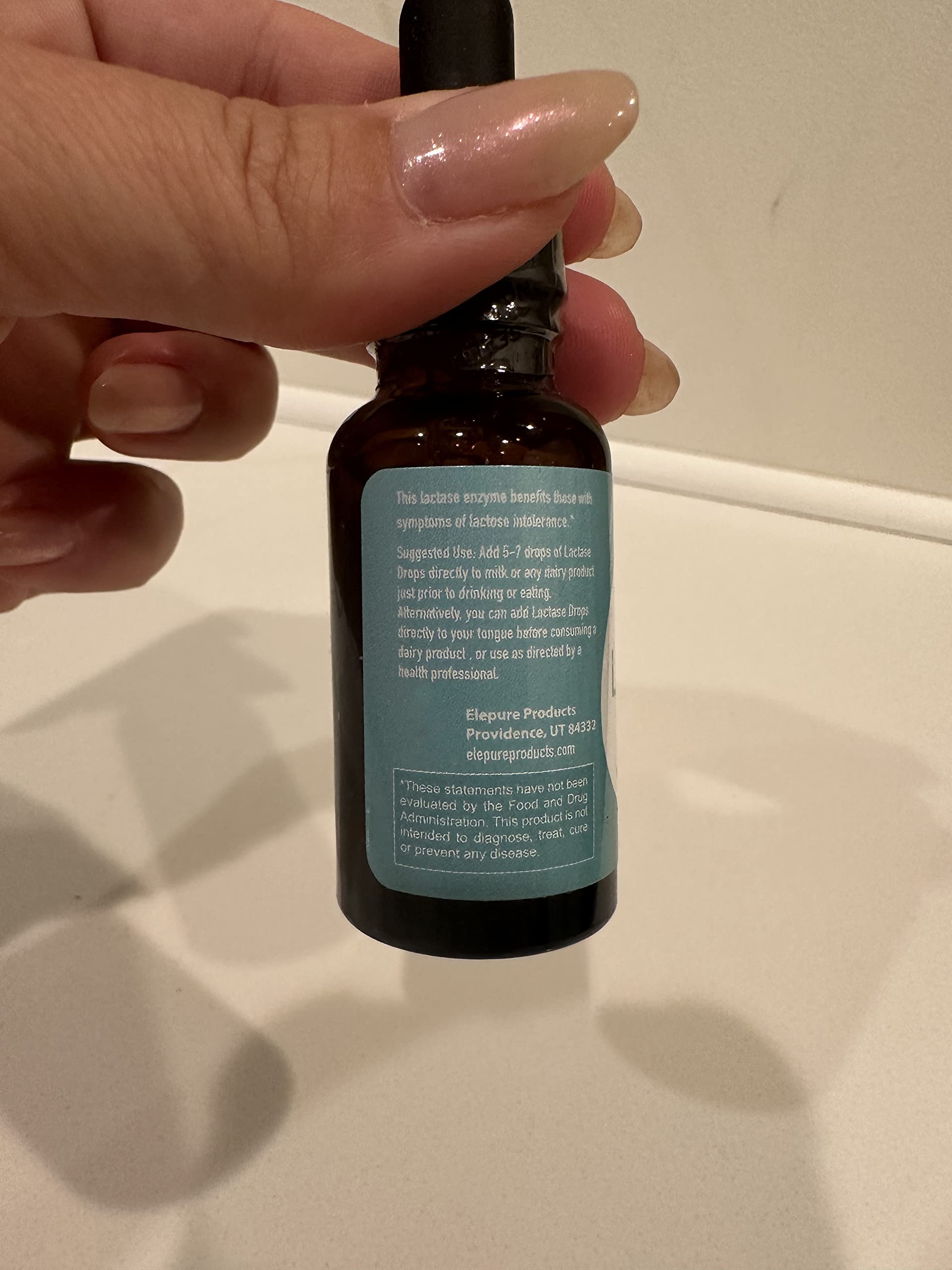 All ages can use Elepure Lactase Drops for lactose digestion