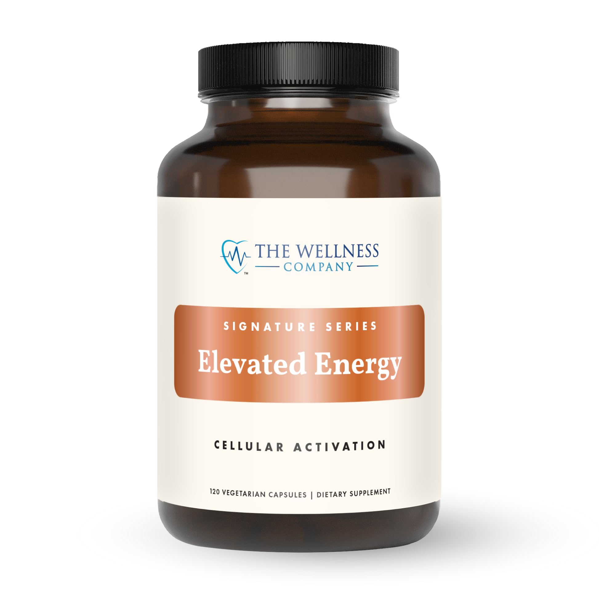 The Wellness Company Elevated Energy bottle on white background