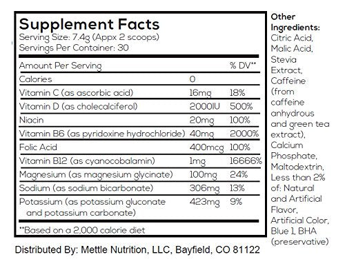 Nutrition highlights: Vitamin B Complex, Vitamin D, Magnesium and Potassium