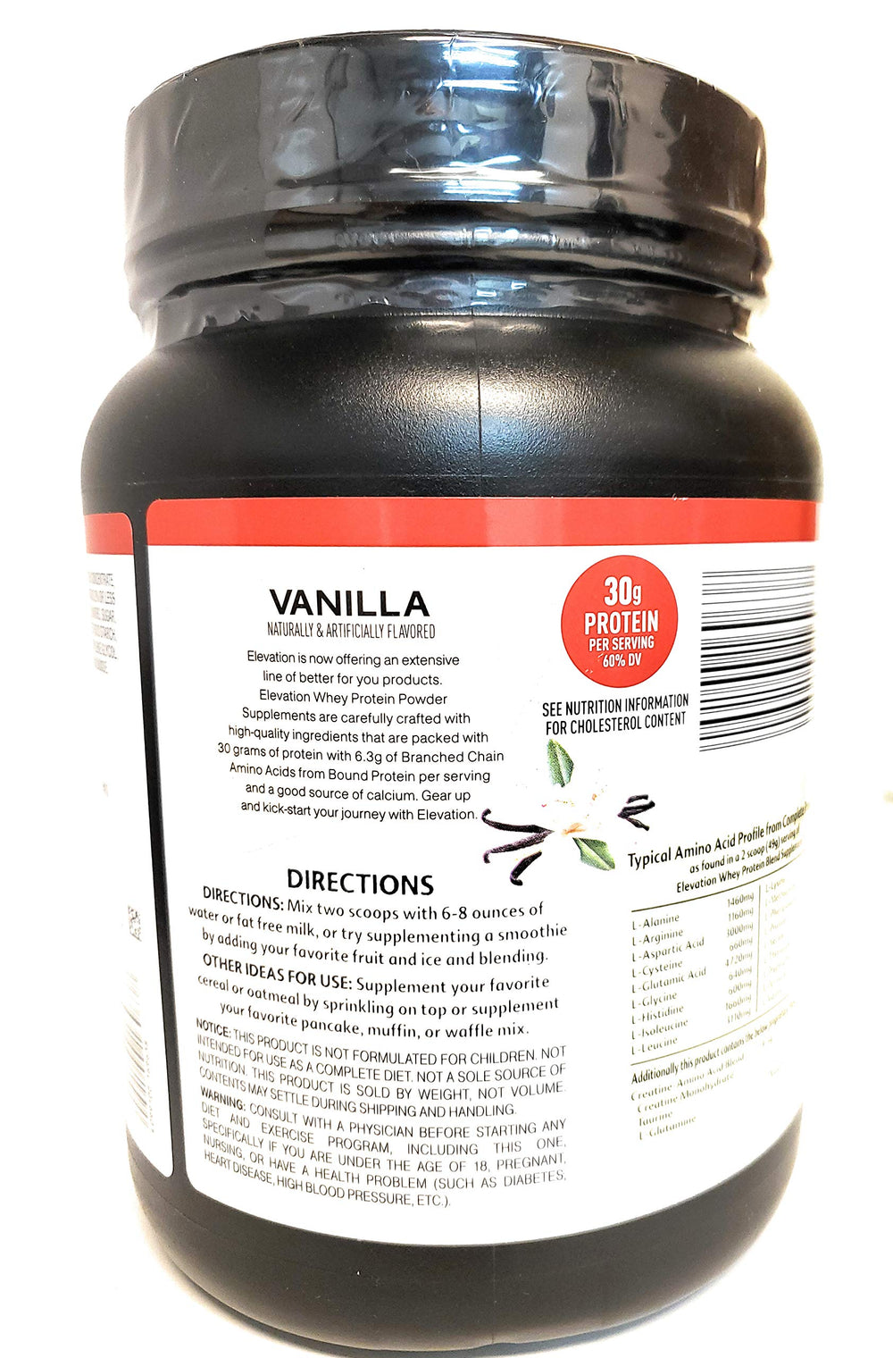 Elevation vanilla protein in pancake batter for protein-rich breakfasts.