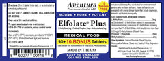 Close-up of ELFOLATE Plus 3mg bonus pack tablets