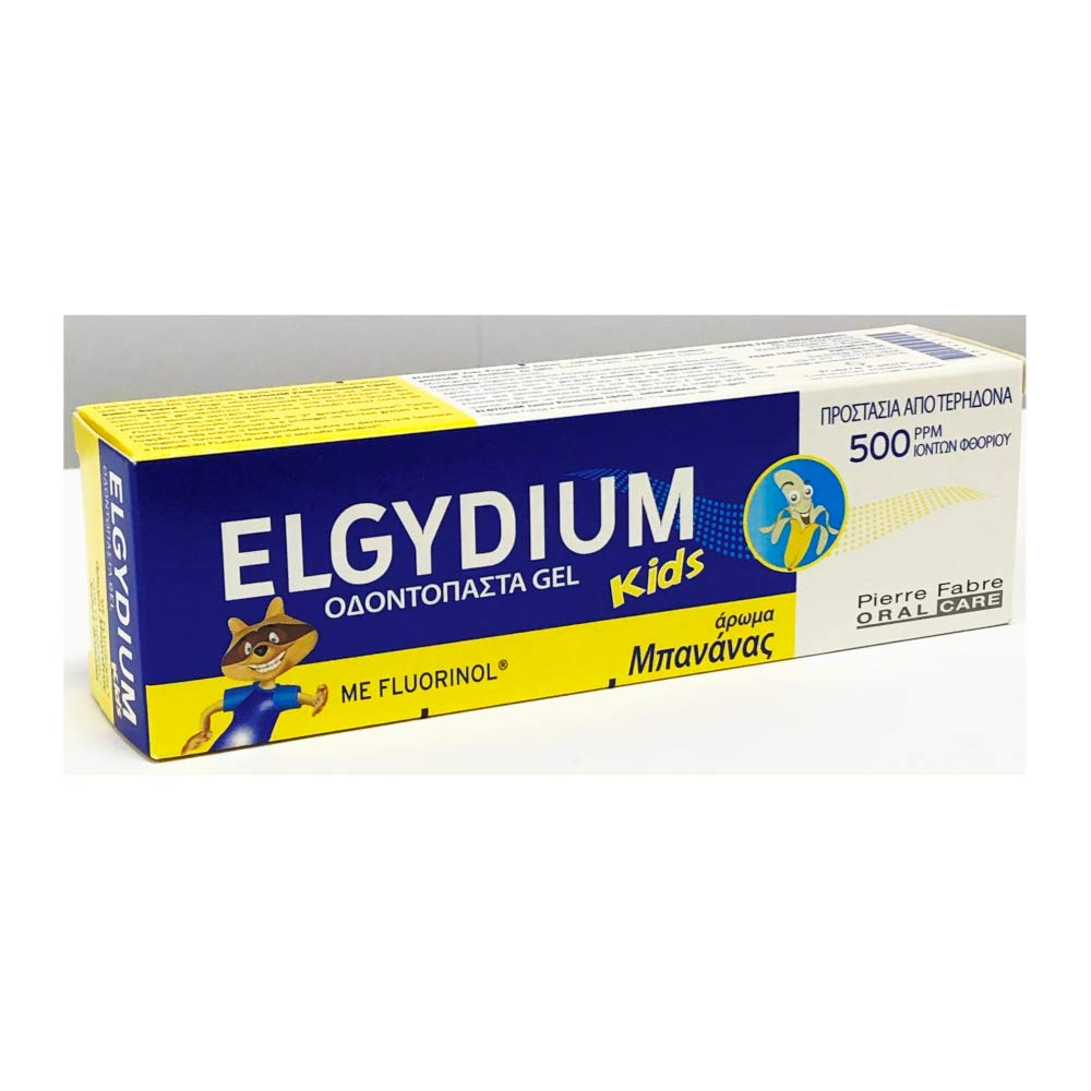 Elgydium Kids Banana Toothpaste 50ml packaging