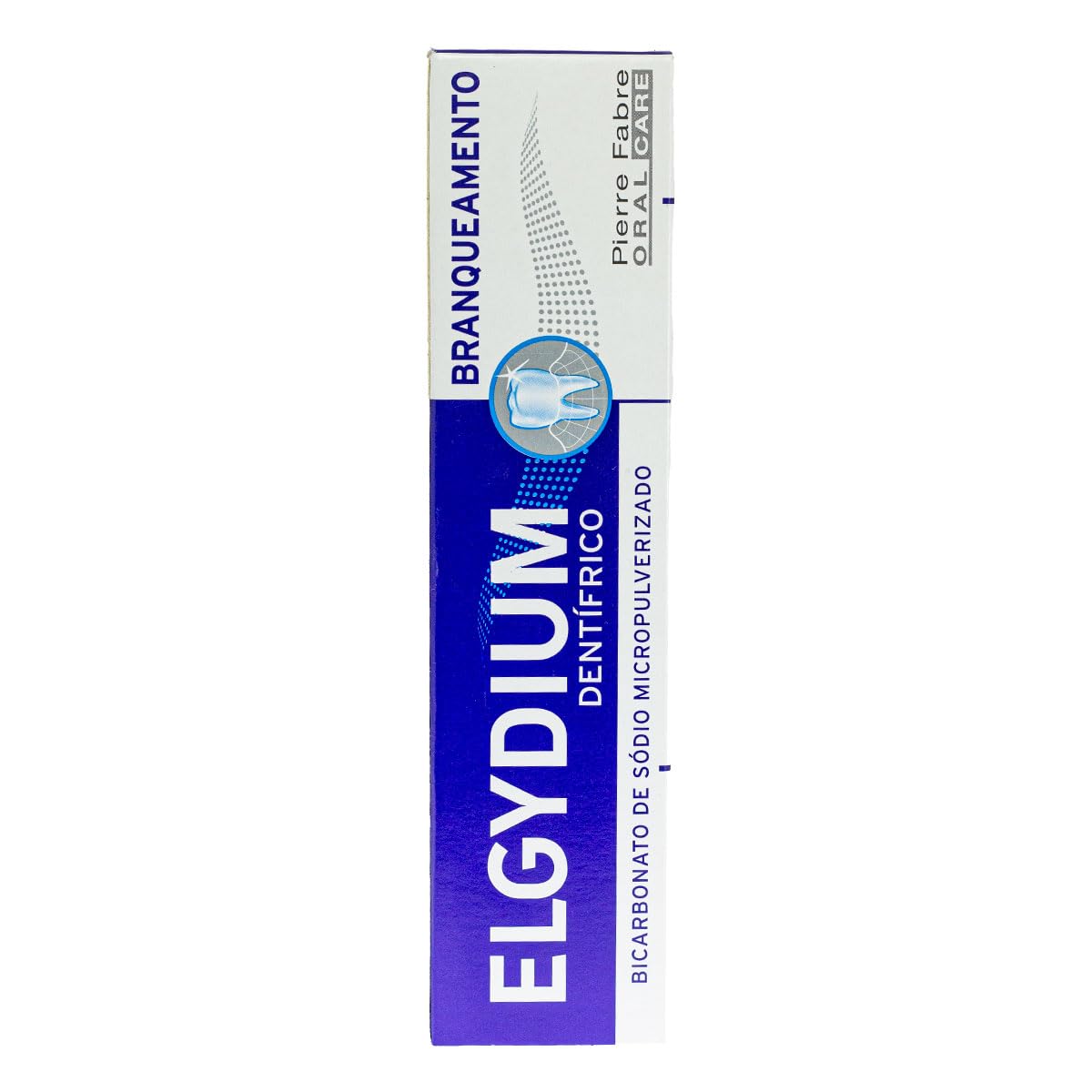 Elgydium Whitening Toothpaste 75ml tube on packaging