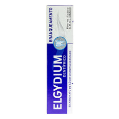 Elgydium Whitening Toothpaste 75ml tube on packaging