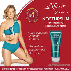 Gel texture on skin for nocturnal liposculpting
