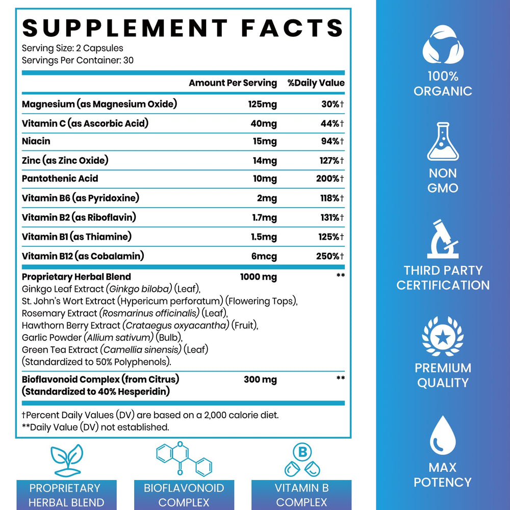 Two-pack Elikadur 1500mg Tinnitus bottles side by side