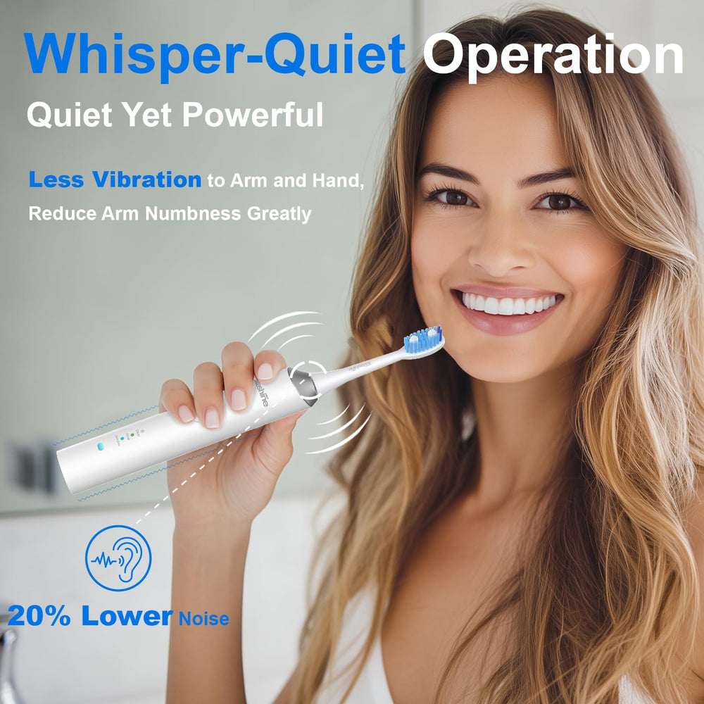 IPX7 waterproof seal on Eliteshine electric toothbrush