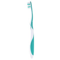 Front view of ELMEX Sensitive Extra Soft Toothbrush with ergonomic handle