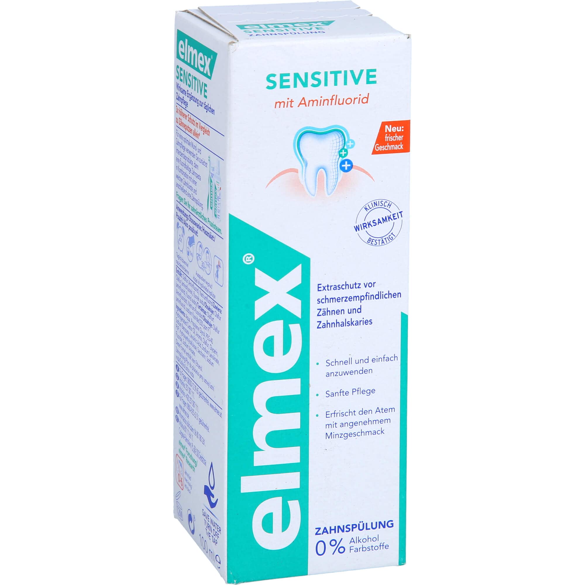 Product shot: Elmex Sensitive Mouthwash 100 ml in pack of 1