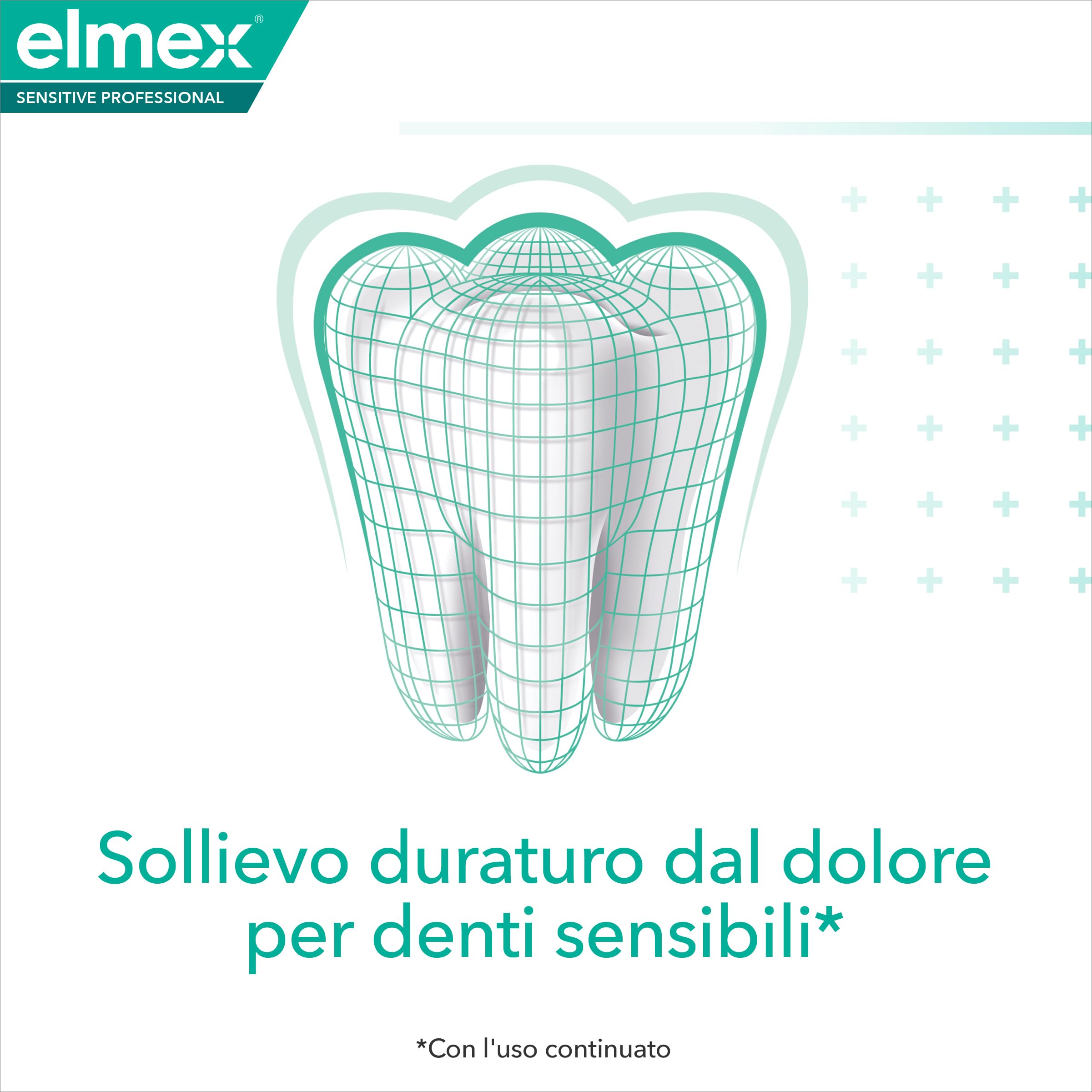 Elmex Sensitive Plus Mouthwash 400ml bottle - back label