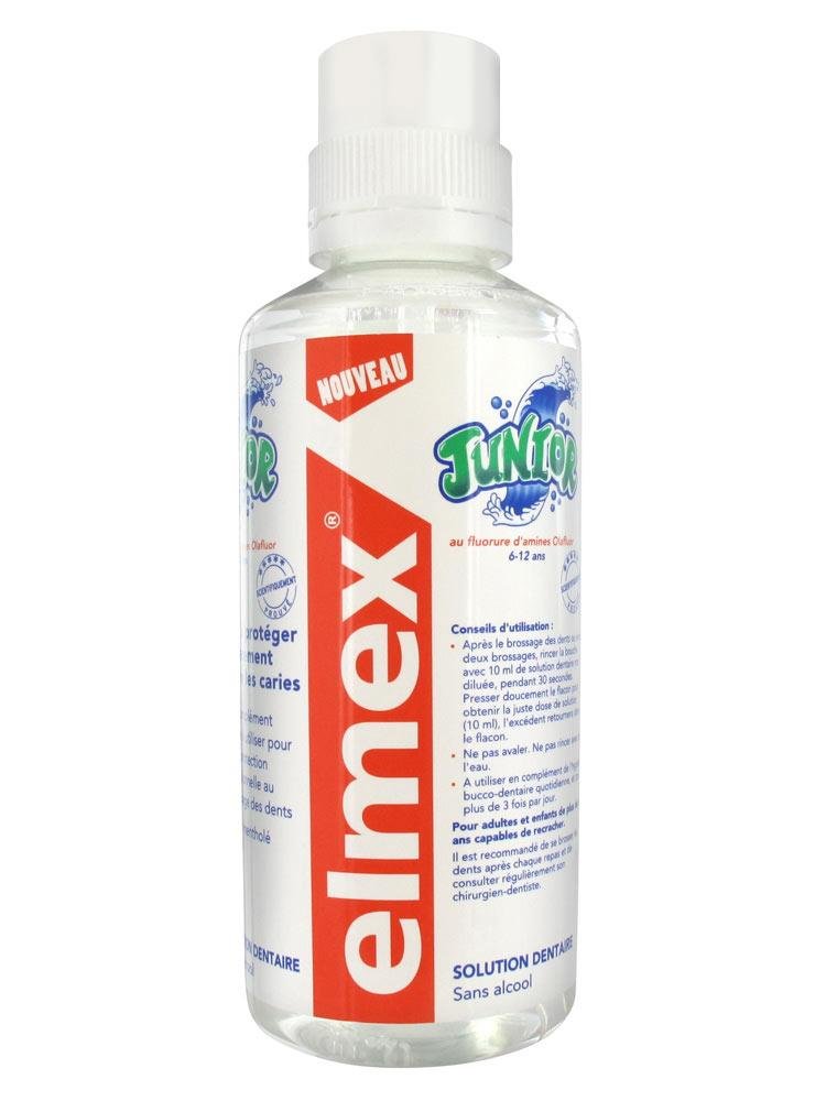 Elmex Junior Mouthwash 400 ml bottle