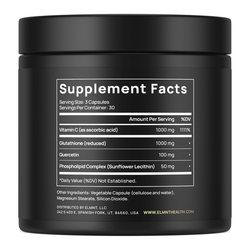 Liposomal glutathione illustration showing phospholipid layer
