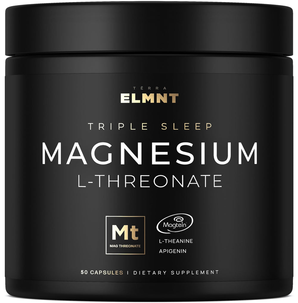 ELMNT Triple Sleep Magnesium L-Threonate bottle label