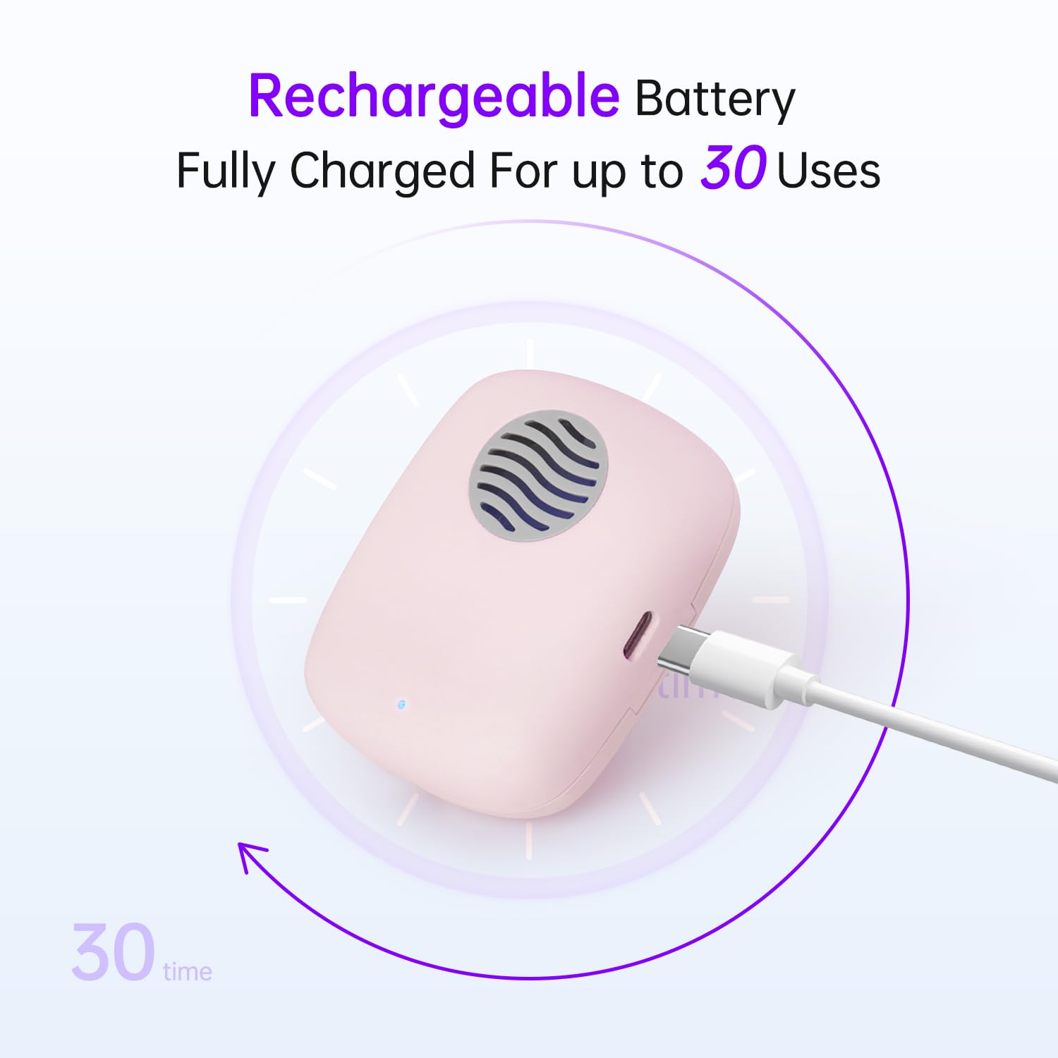 USB rechargeable with 500mAh battery