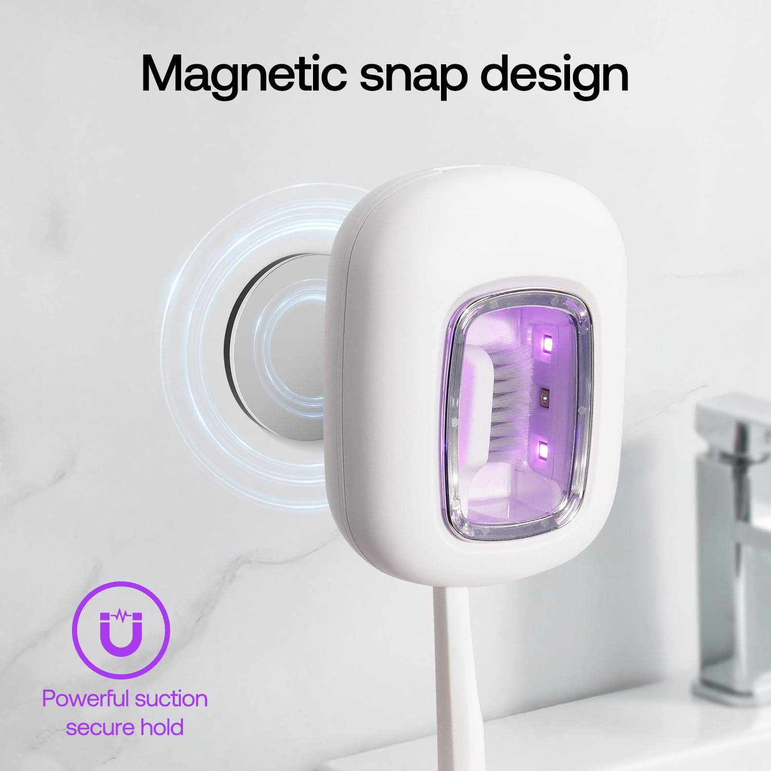 Detachable cleaning compartment with magnetic wall mount
