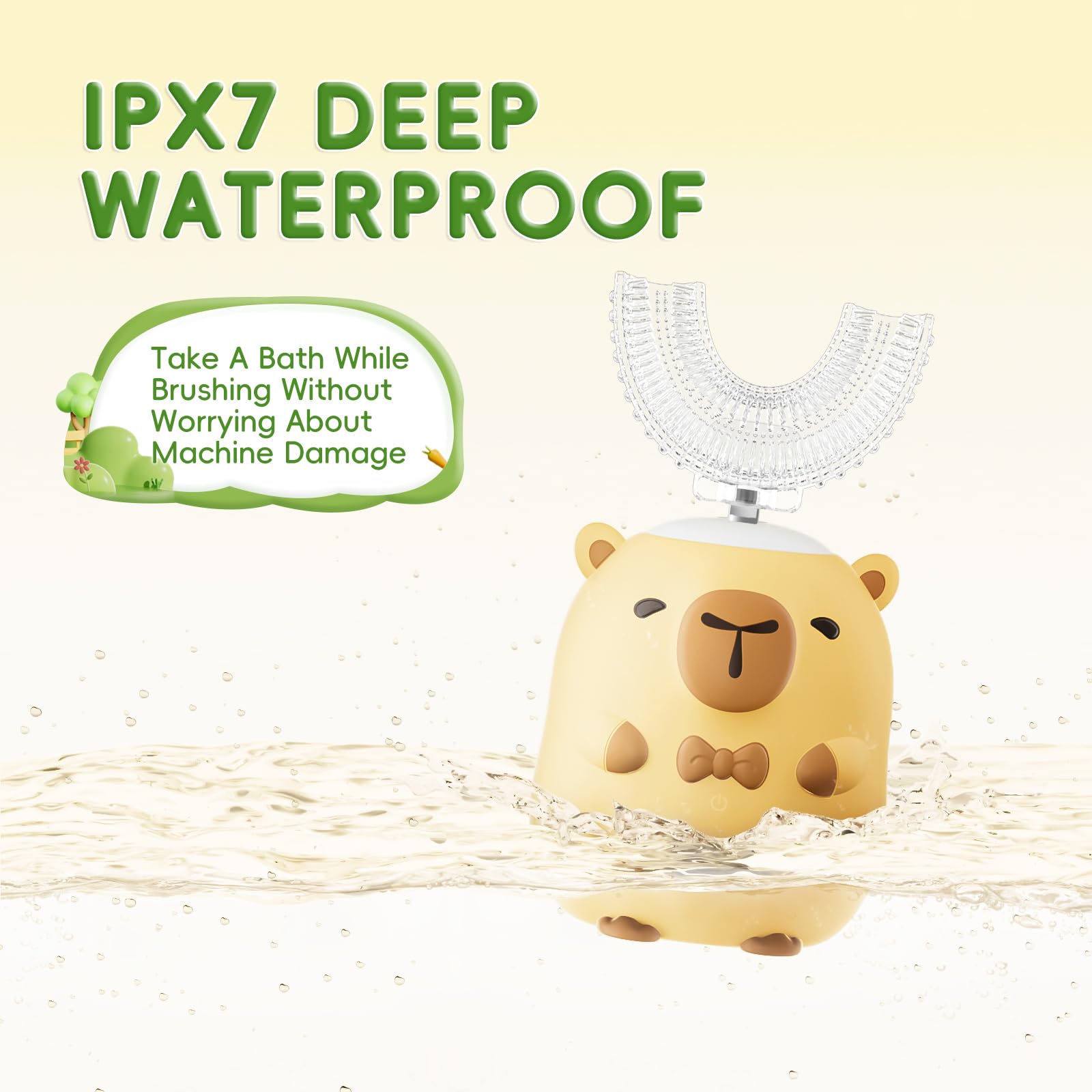IPX7 waterproof design with invisible USB charging port