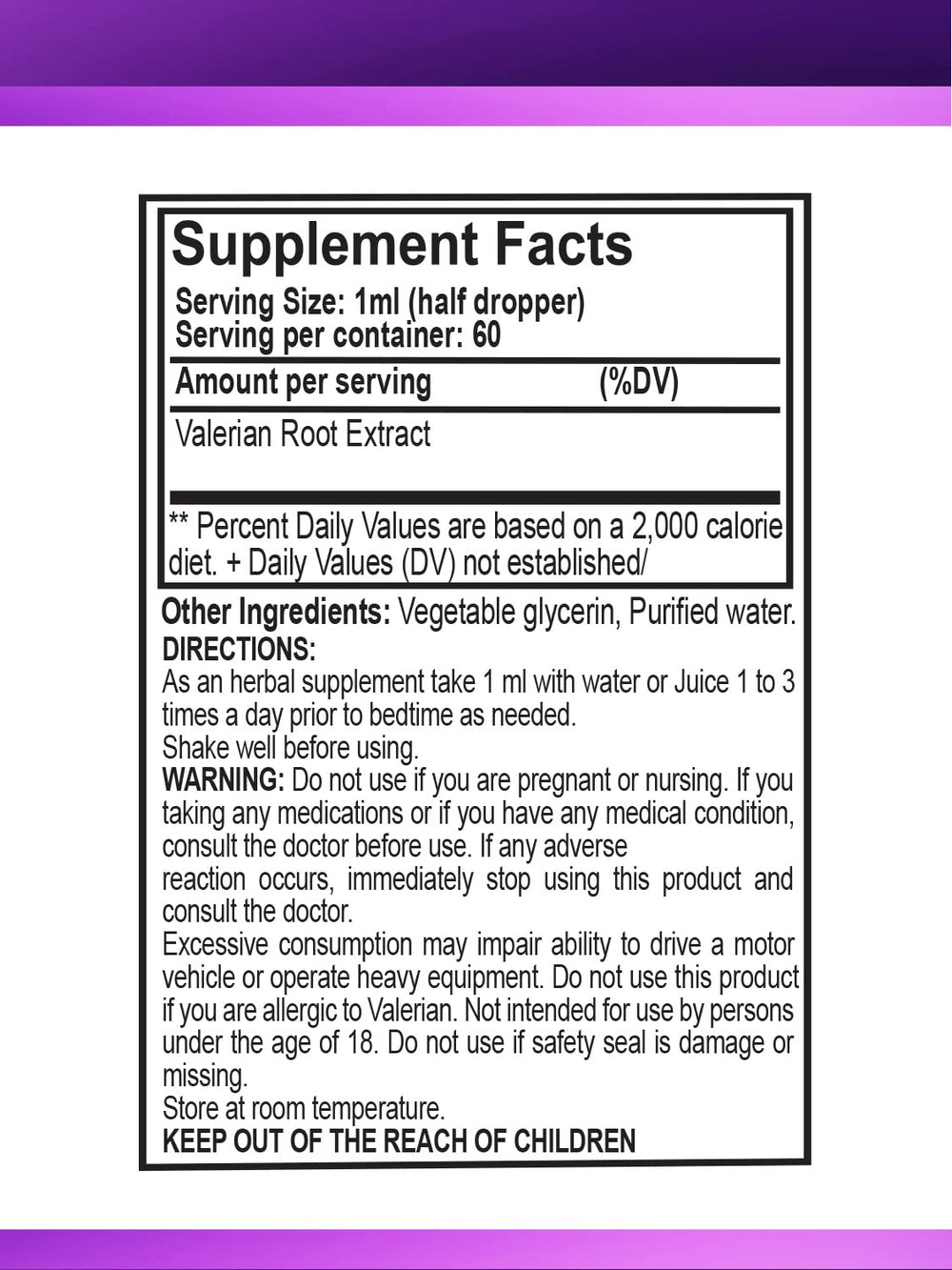 Close-up of the 2 fl oz bottle and label