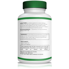ELVPOTEC Mexican Original Capsules back label featuring natural ingredients for easy daily wellness