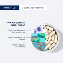 30-serving bottle of ELYSIUM Basis NAD+ supplement