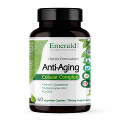 Emerald Labs Anti-Aging Cellular Complex bottle and capsules
