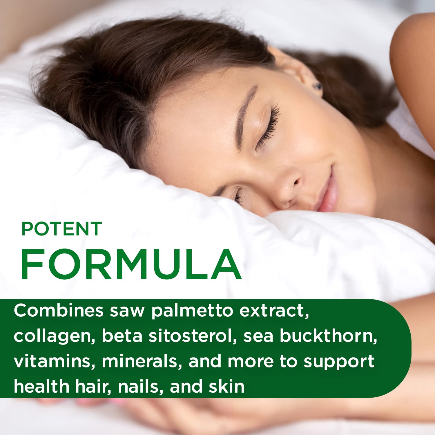 Saw palmetto and beta-sitosterol ingredients in the formula