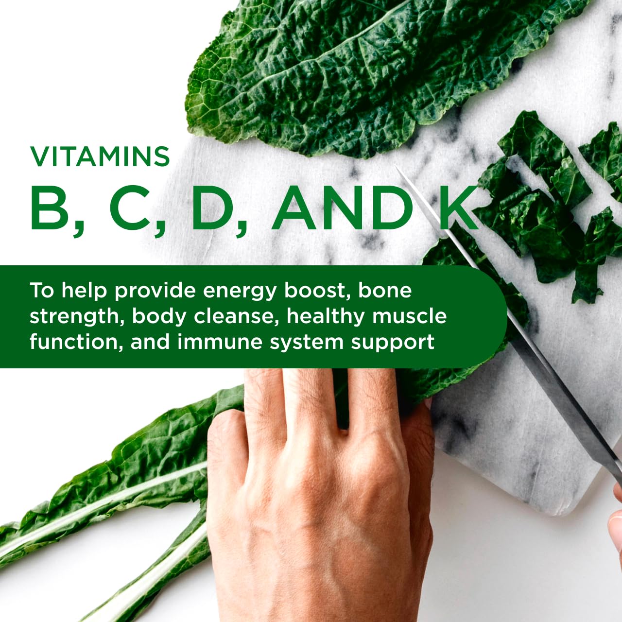 Methylated folate and vitamin C highlighted ingredients