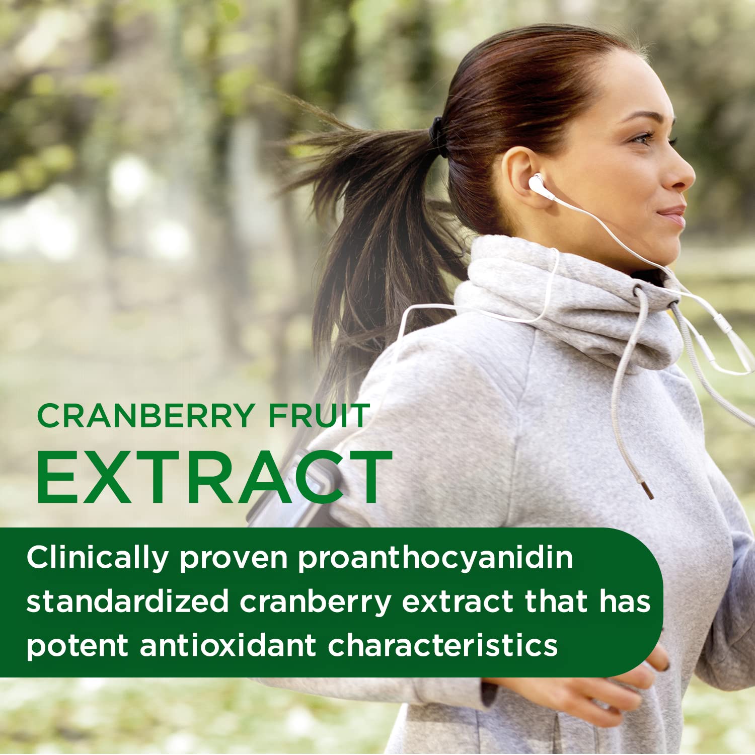 Cranberry capsules with vitamin C for immune support