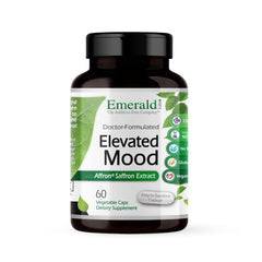Emerald Labs Elevated Mood bottle with Sensoril Ashwagandha and Affron saffron