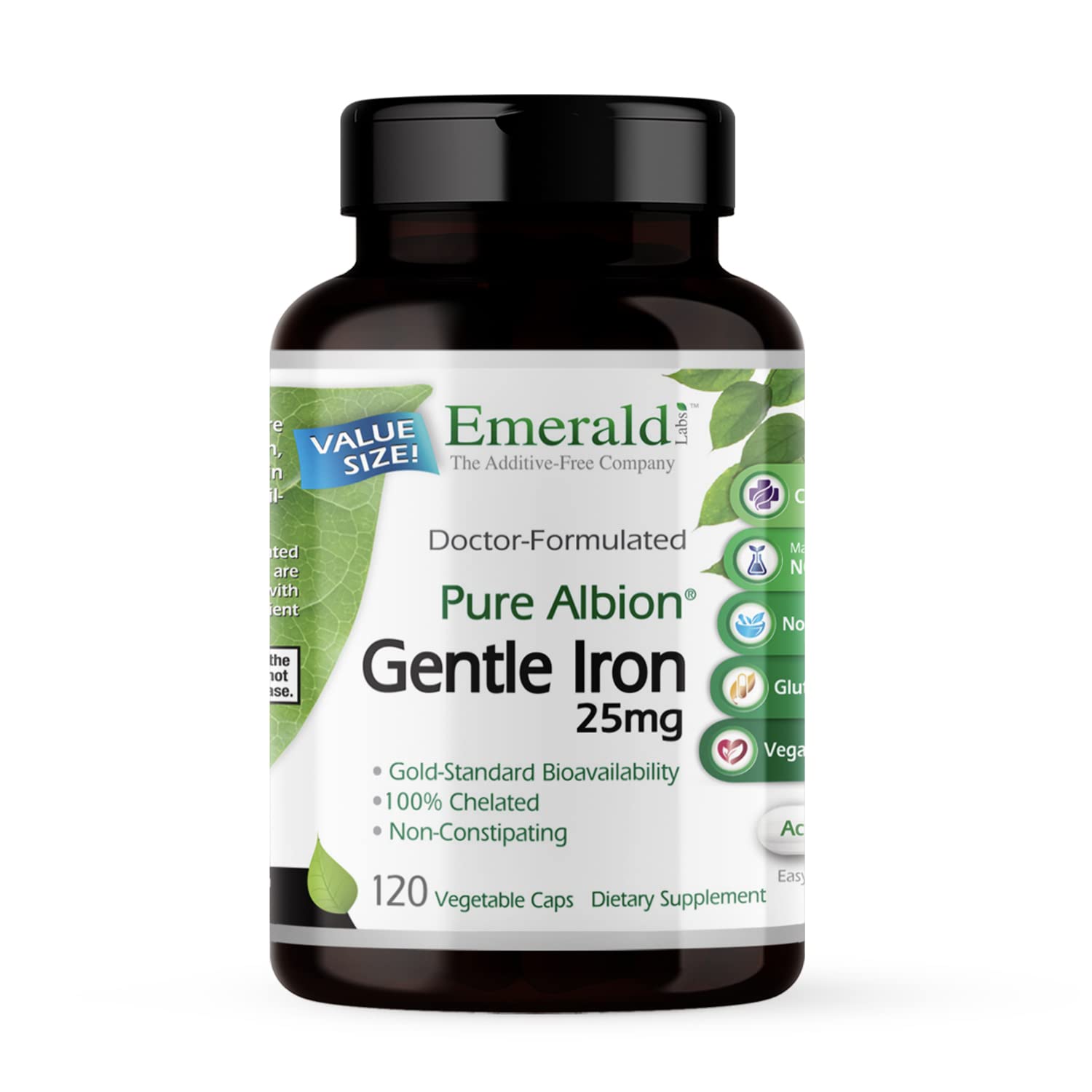 Emerald Labs Gentle Iron 25mg bottle
