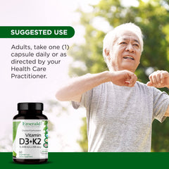 Lab-verified ingredients for the Vitamin D3+K2 supplement