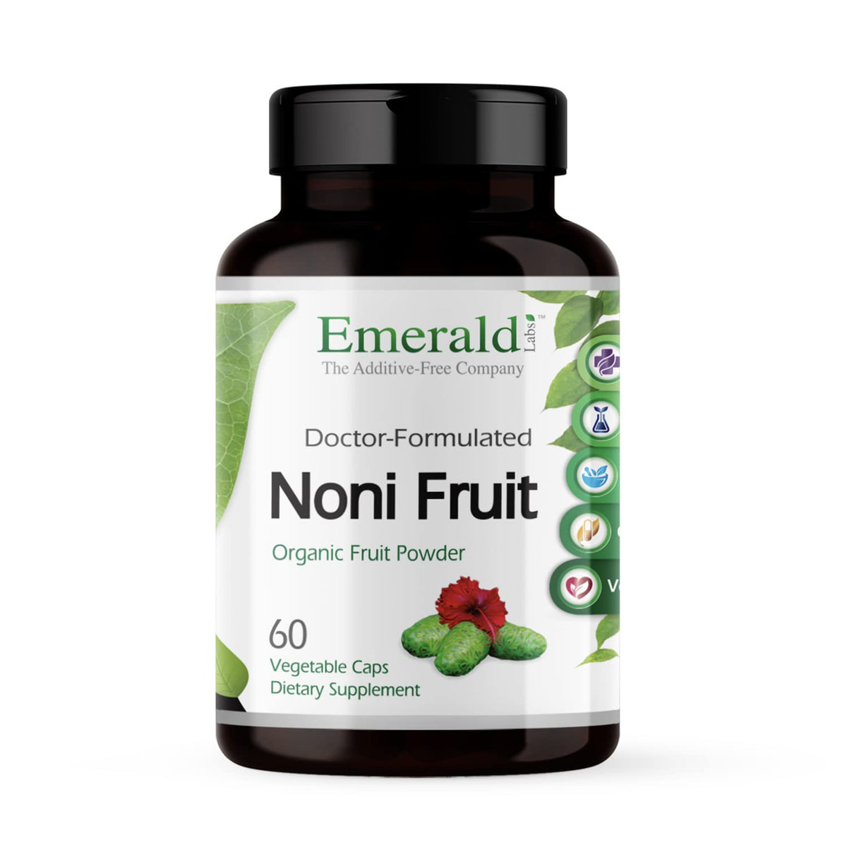 Emerald Labs Noni Fruit bottle label