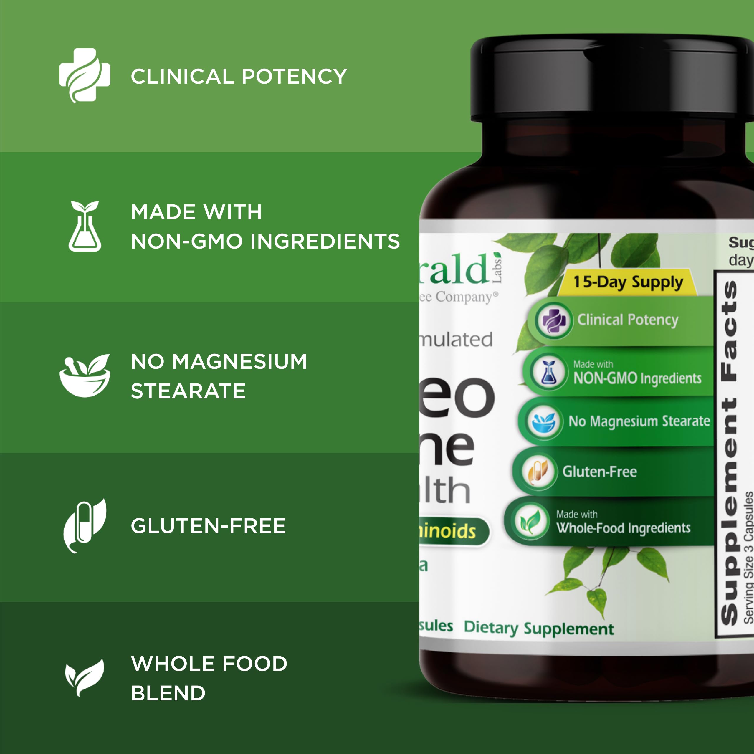 Ingredients illustration featuring Vitamin D3 and Vitamin K2 (Vital Delta MK-7)