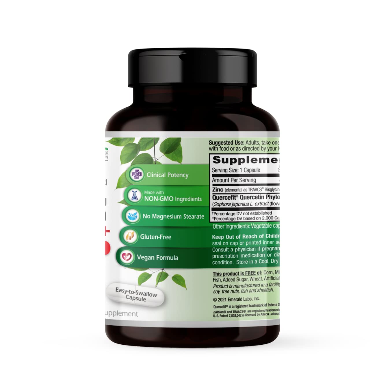 60-day supply vegan immune support supplement packaging