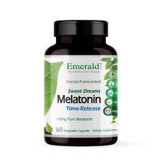 Emerald Labs Sweet Dreams Melatonin Time-Release bottle and label