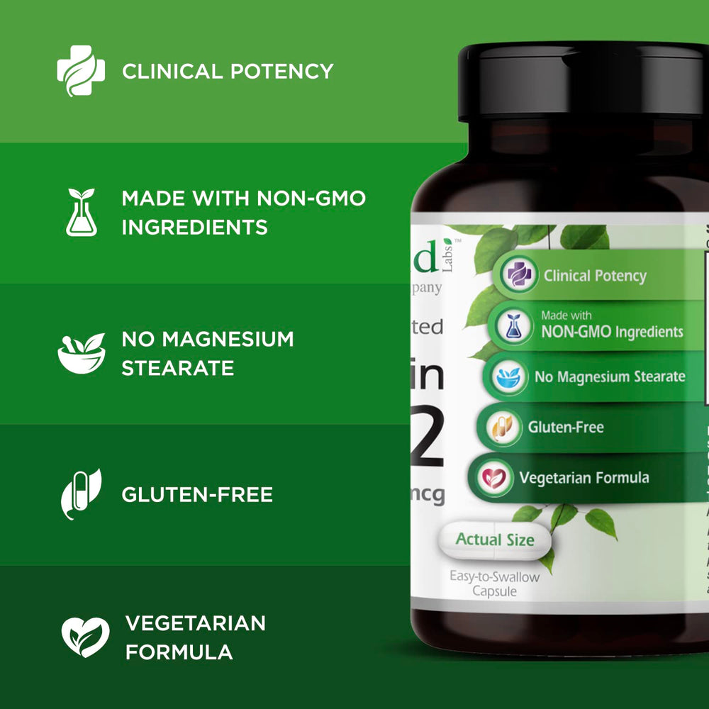 Vegetarian, gluten-free Vitamin D3+K2 capsules