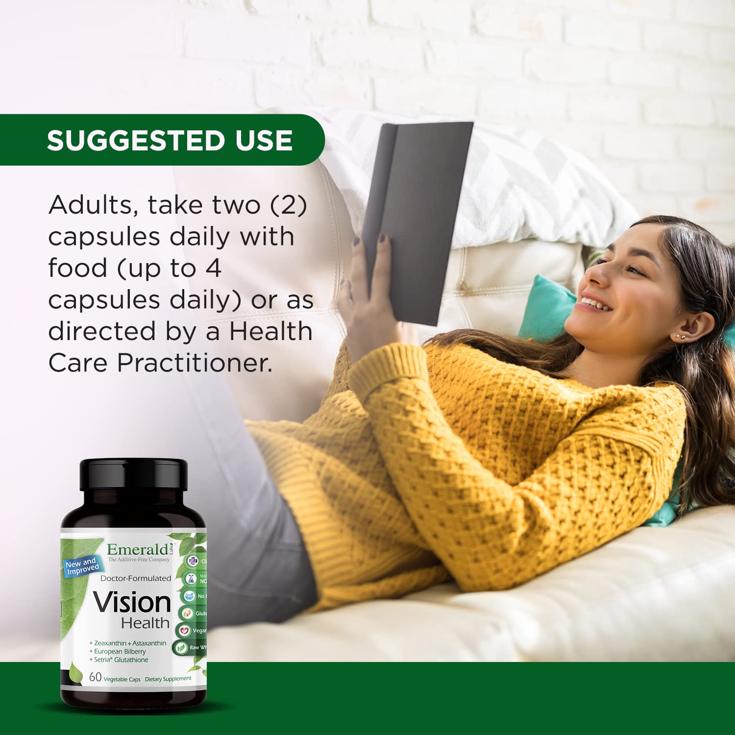 Vegan and gluten-free icons on packaging